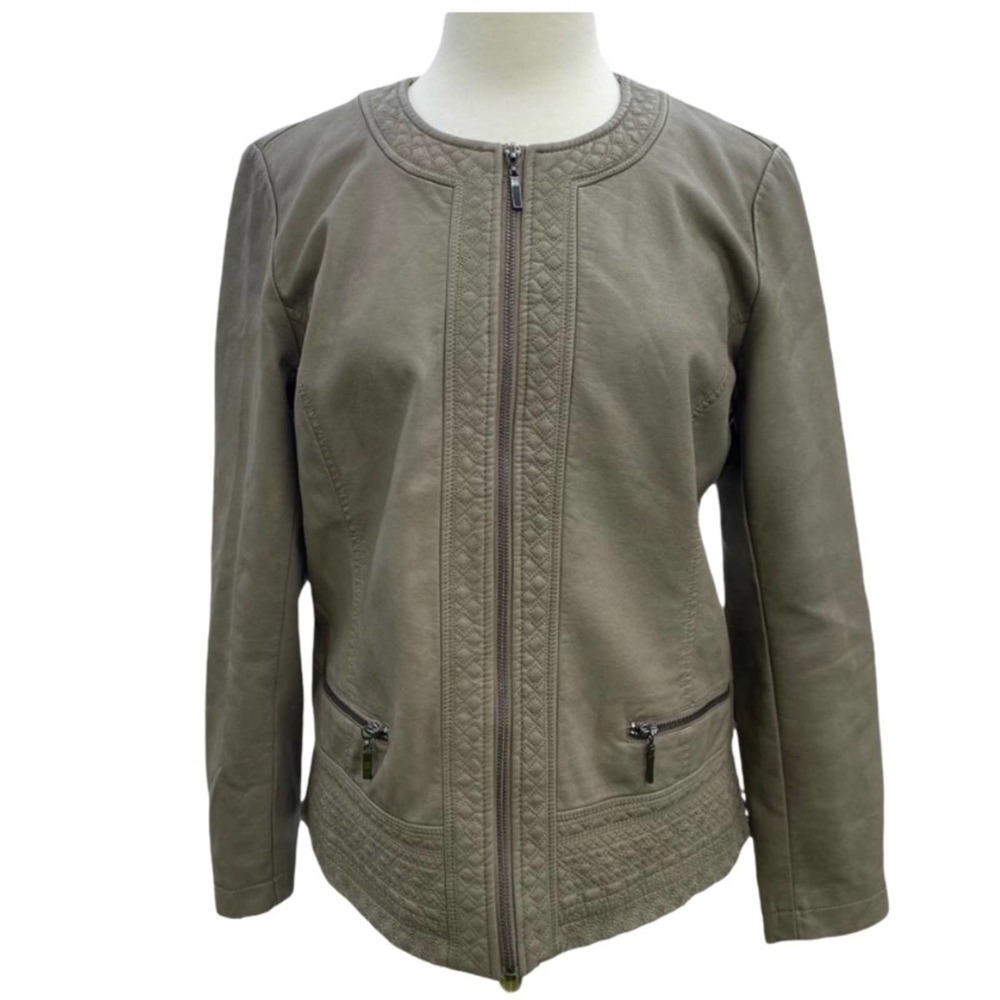 Christopher Banks Faux Leather Jacket Size Medium